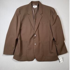 Mode of One Men's Relaxed-Fit Suit Blazer, Epsom Walnut XXL  $139